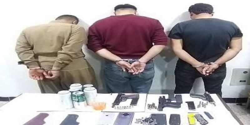پۆلیسى سلێمانى سێ تەقەکەر دەستگیر دەکات